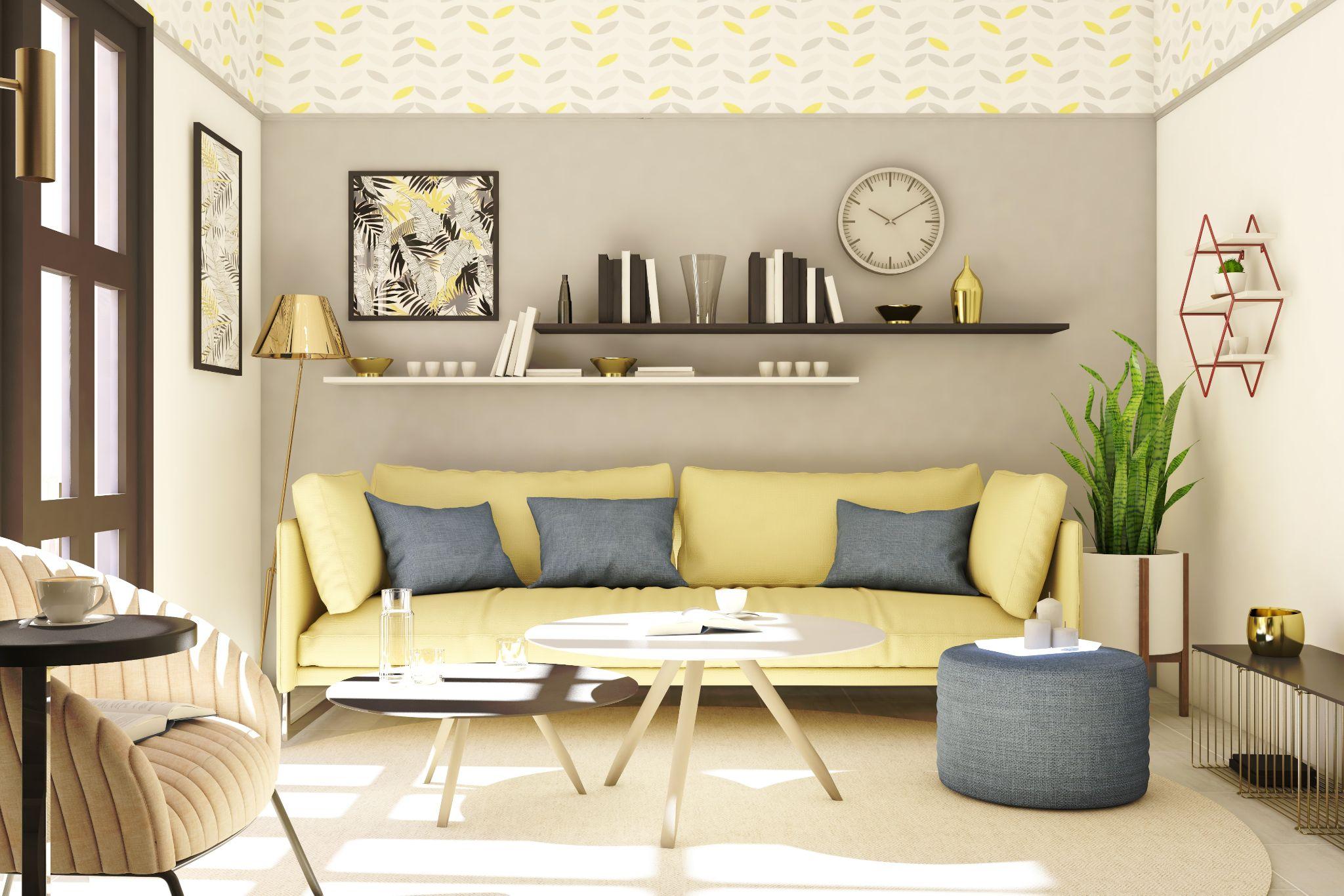 right furniture to make cozy sitting area